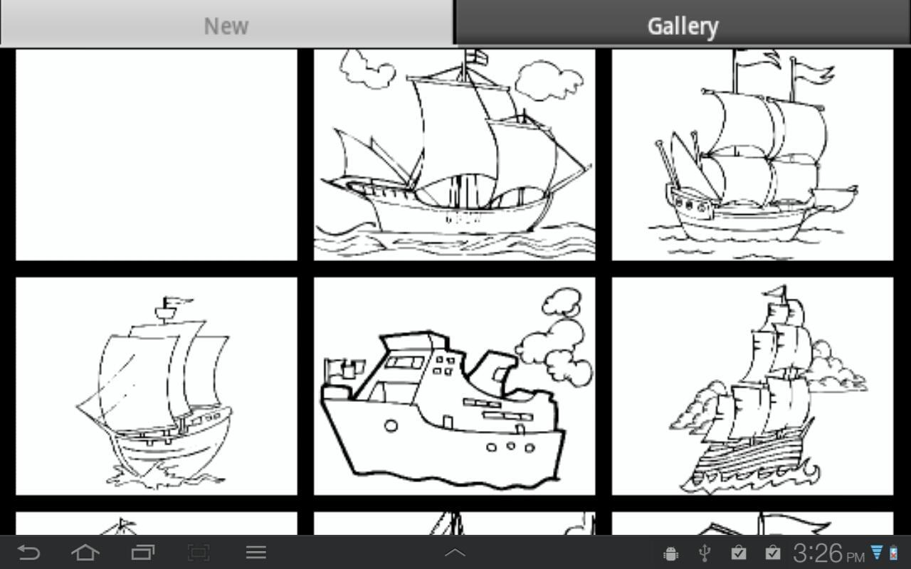 Ships Coloring Book
