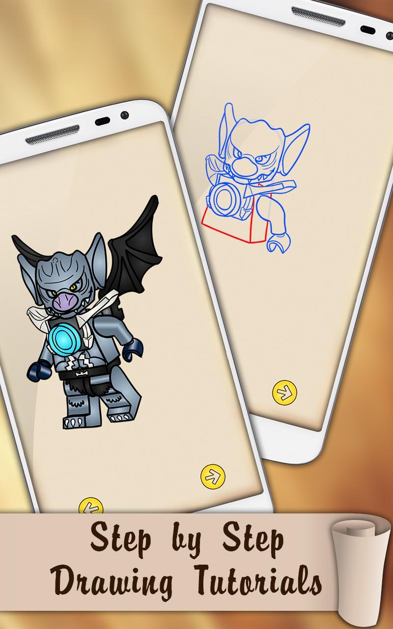 Draw Chima Tribe Fighters