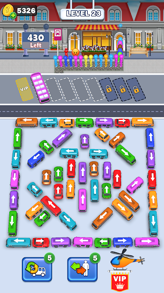 Bus Escape: Car Traffic Puzzle