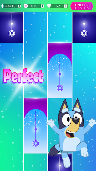 Piano Bluey's Tiles Game