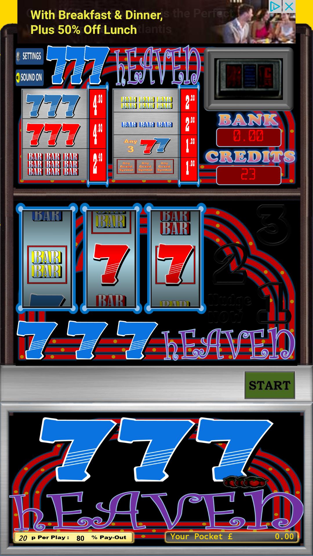 777 Heaven : Connected Sim - UK Classic Slot