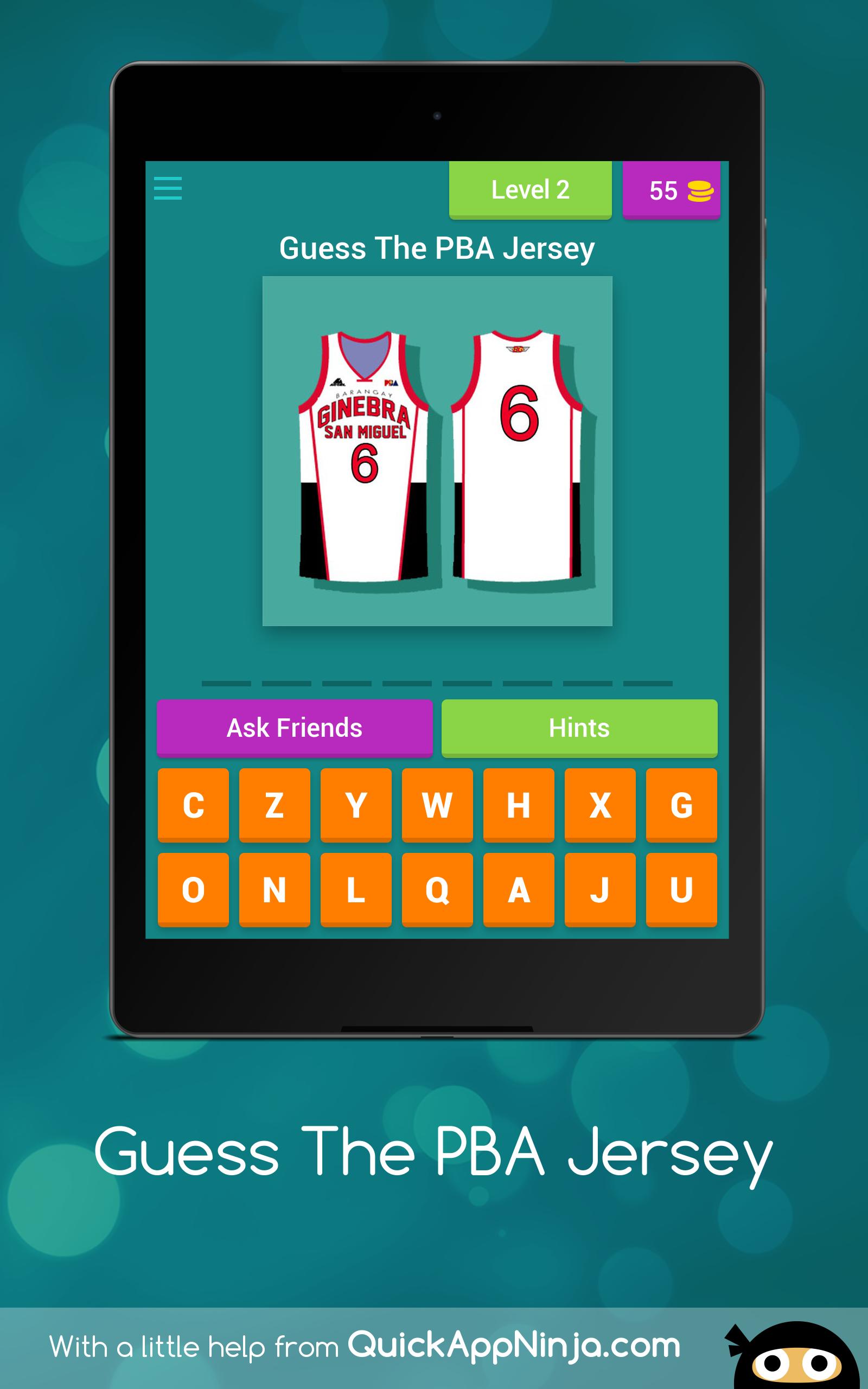 Guess The PBA Player Jersey