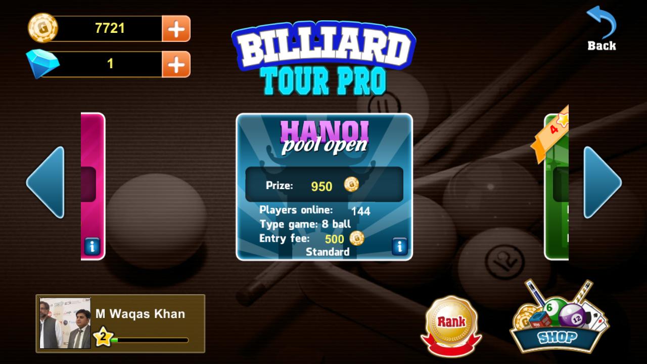 Billiard Tour 8 ball pool Pro