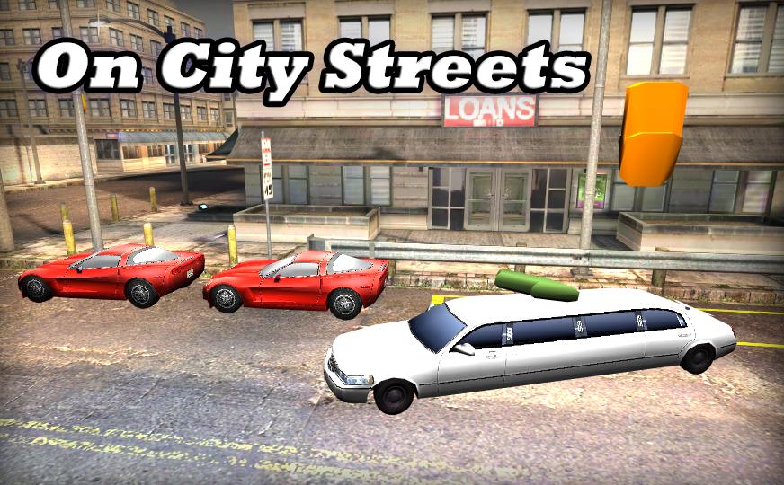 Limousine City Parking 3D