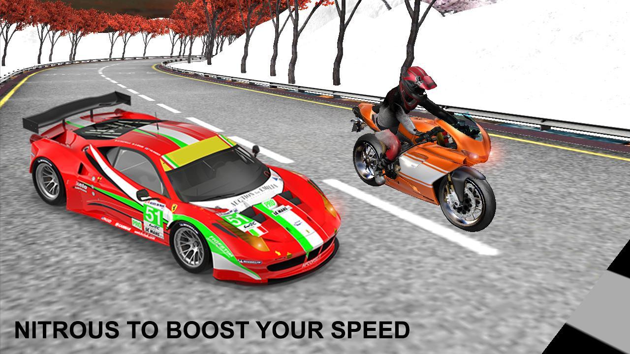 Moto Racing In Traffic