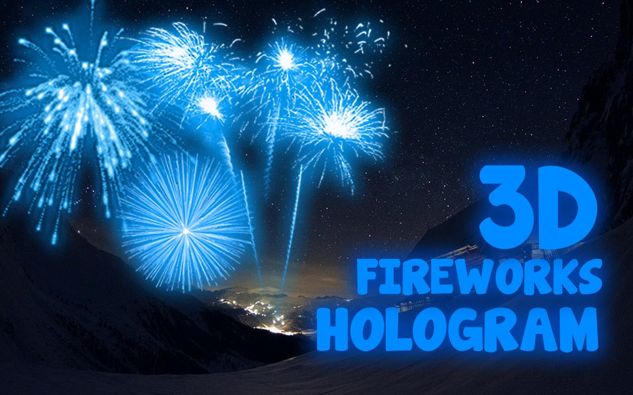 Fireworks Hologram 3D