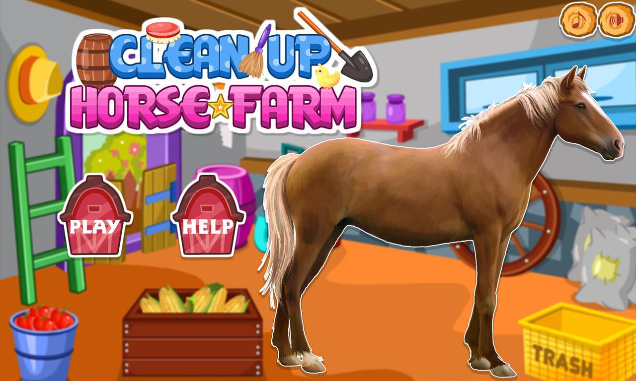 Clean up horse farm