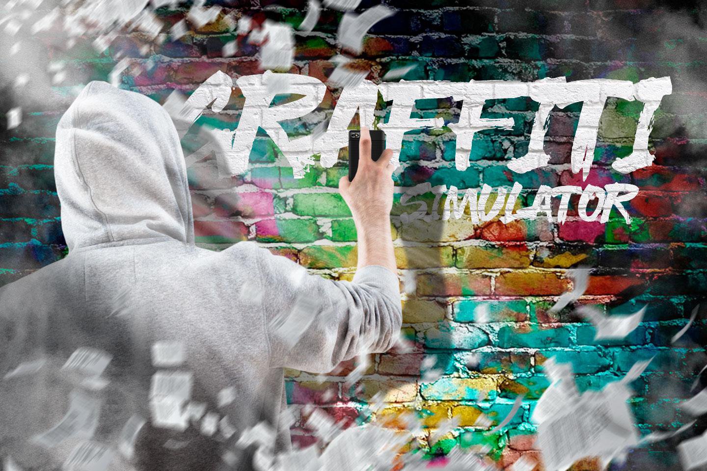 Graffiti spray simulator