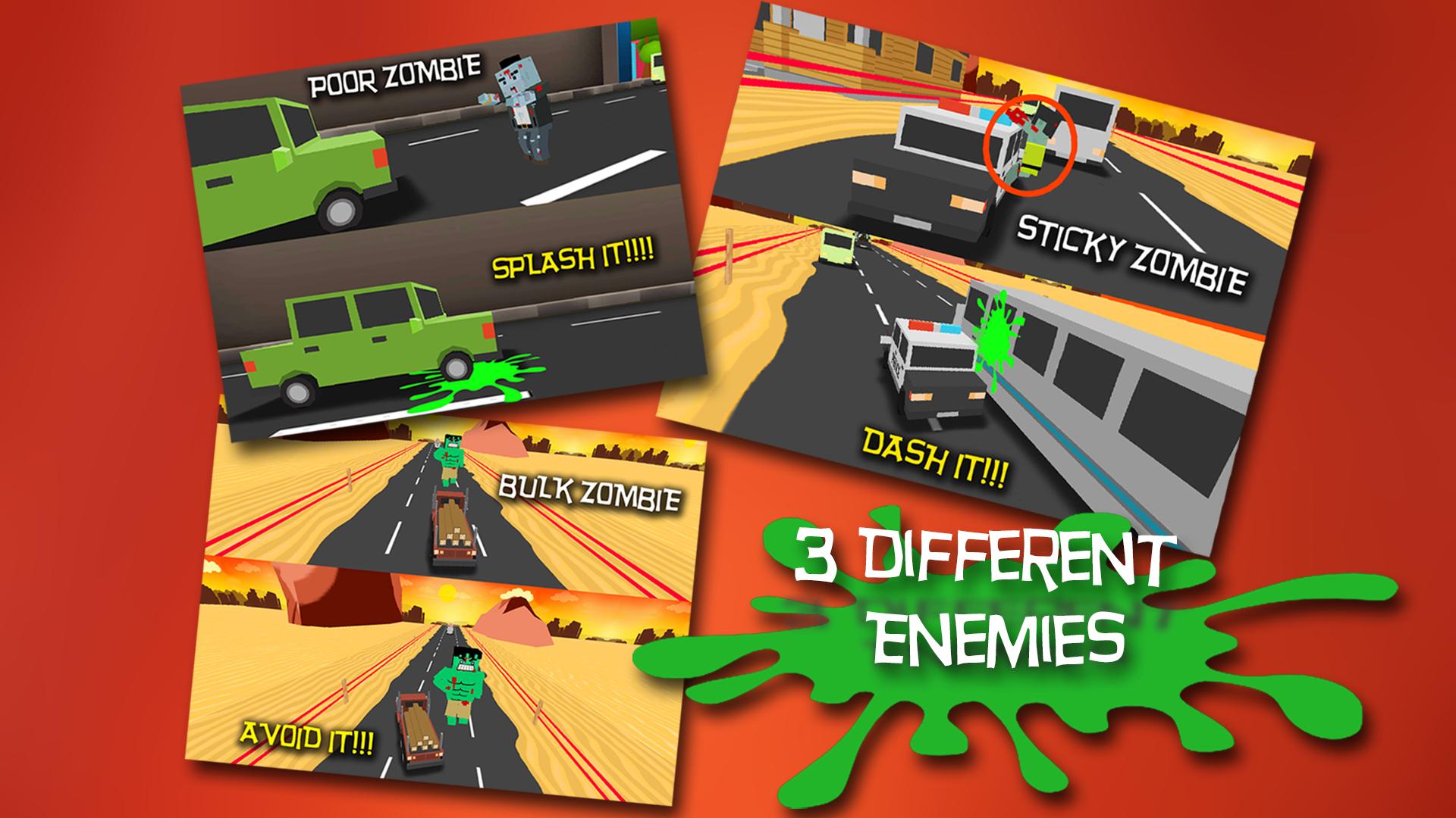 Blocky Zombie Highway