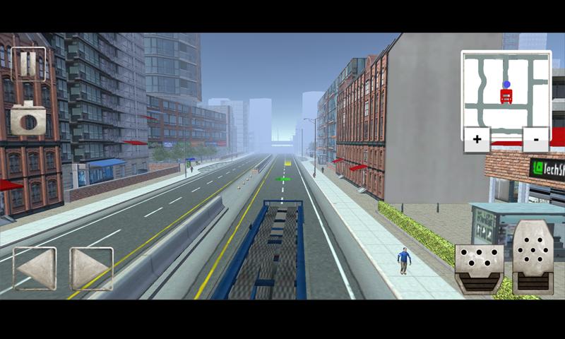 Big car transport truck 3D