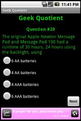 Geek Quotient Test